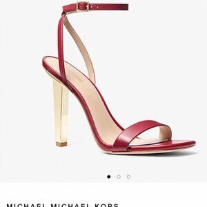 Michael Kors Halle Red Sandal-NEW